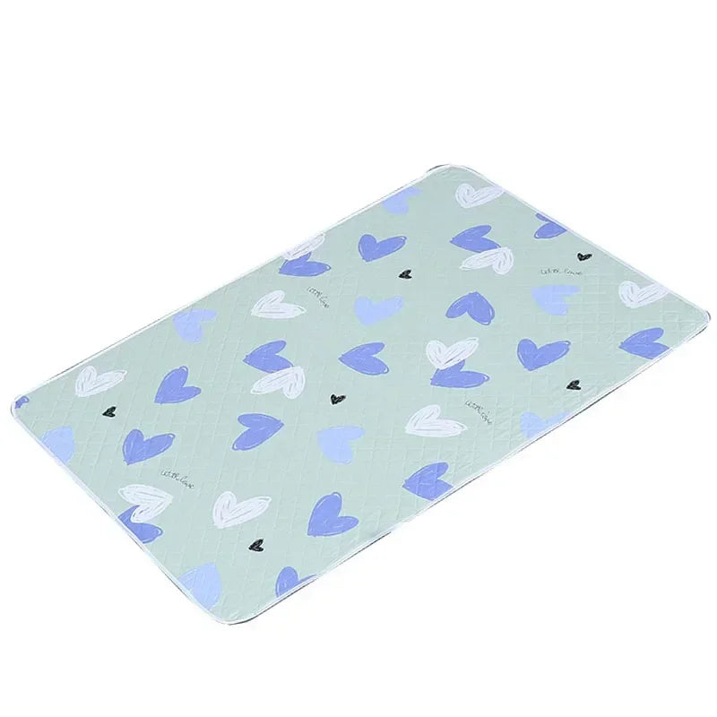 50X70Cm Waterproof Washable Mattress Urine Mat for Baby Toddlers Cute Cartoon Bed Protector Diaper Bedding Urine Pads Cloth