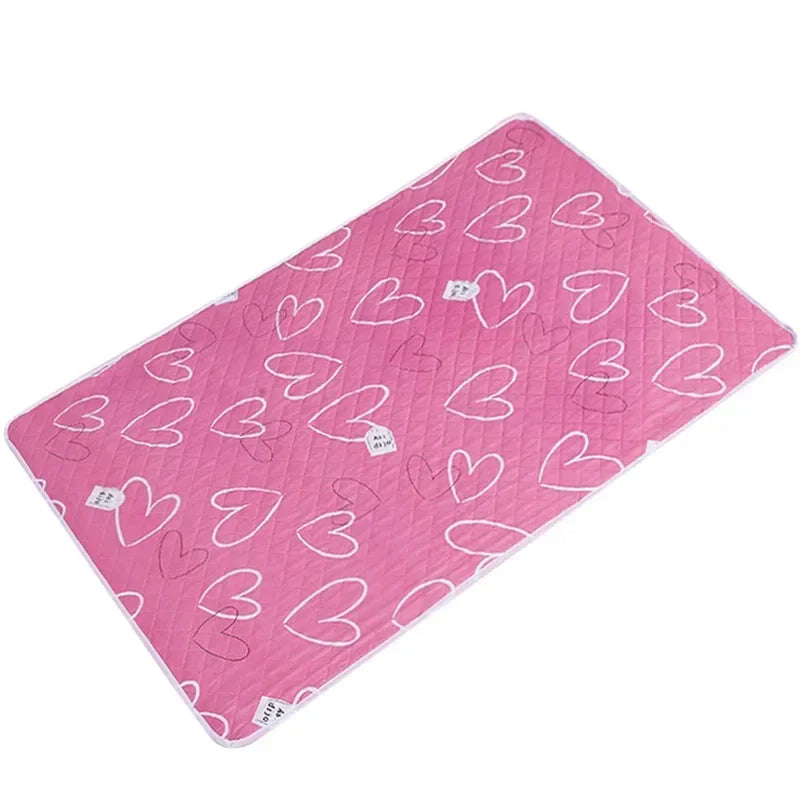 50X70Cm Waterproof Washable Mattress Urine Mat for Baby Toddlers Cute Cartoon Bed Protector Diaper Bedding Urine Pads Cloth