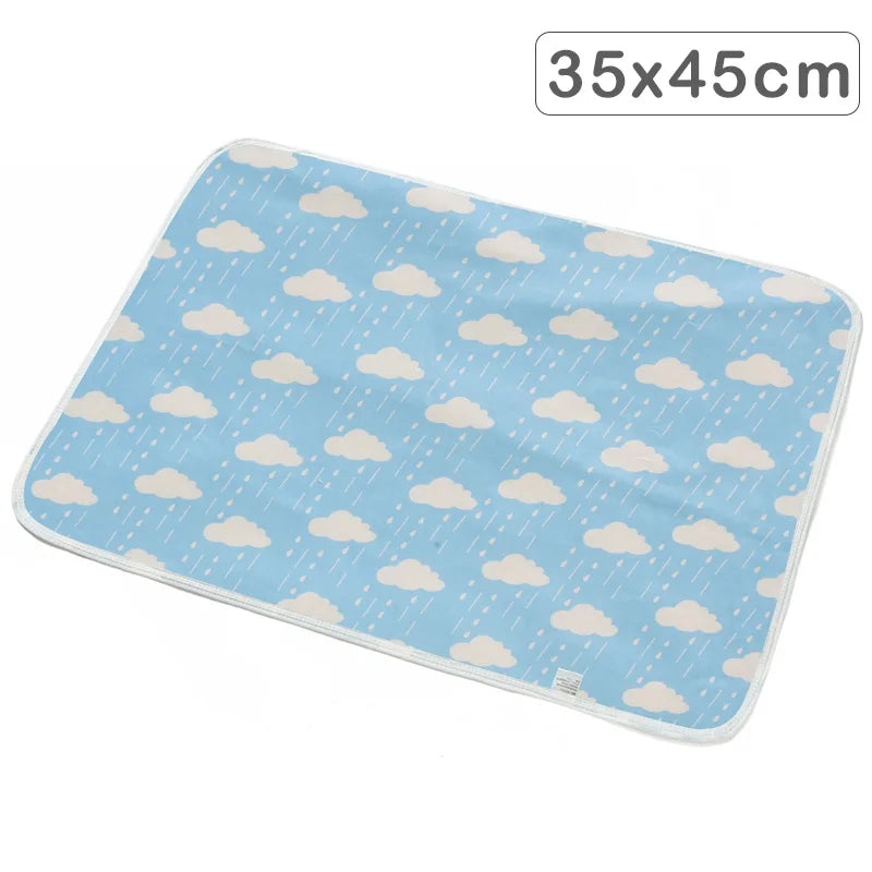 35X45Cm Baby Reusable Mattress Waterproof Diapering Changing Pads Cotton Washable Newborn Mattress Baby Changing Mat