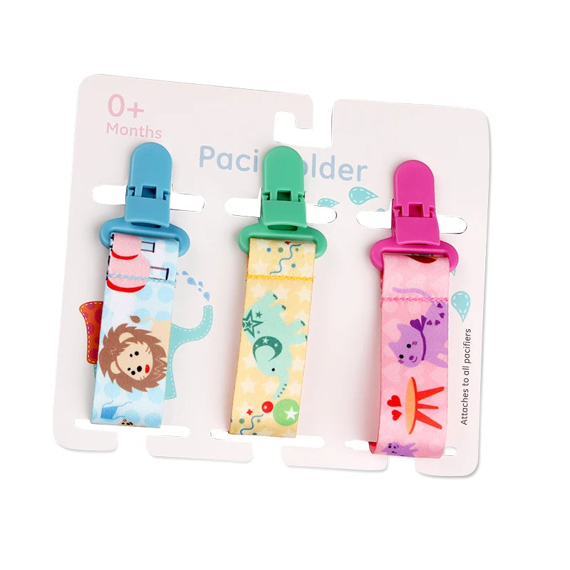 3 Pcs/Set Baby Pacifier Clips Pacifier Chain Dummy Clip Nipple Holder for Nipples Children Pacifier Clip Soother Holder Attache