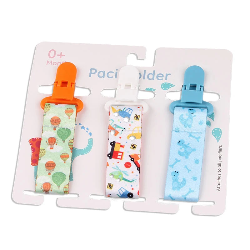 3 Pcs/Set Baby Pacifier Clips Pacifier Chain Dummy Clip Nipple Holder for Nipples Children Pacifier Clip Soother Holder Attache