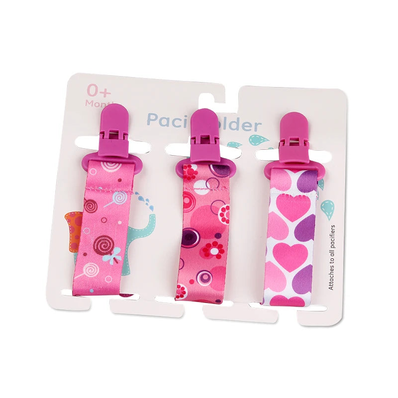 3 Pcs/Set Baby Pacifier Clips Pacifier Chain Dummy Clip Nipple Holder for Nipples Children Pacifier Clip Soother Holder Attache