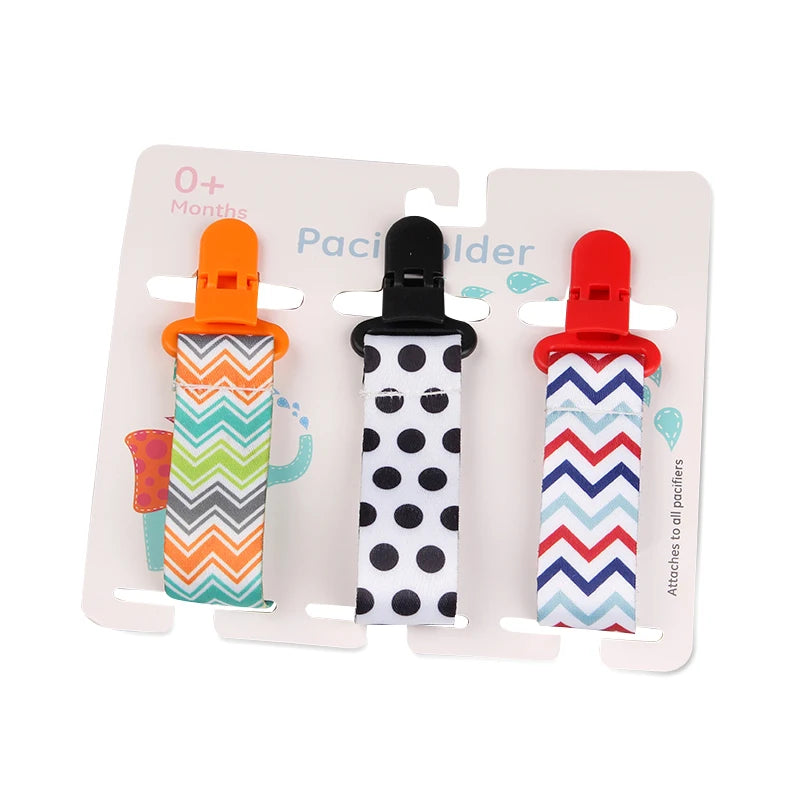 3 Pcs/Set Baby Pacifier Clips Pacifier Chain Dummy Clip Nipple Holder for Nipples Children Pacifier Clip Soother Holder Attache