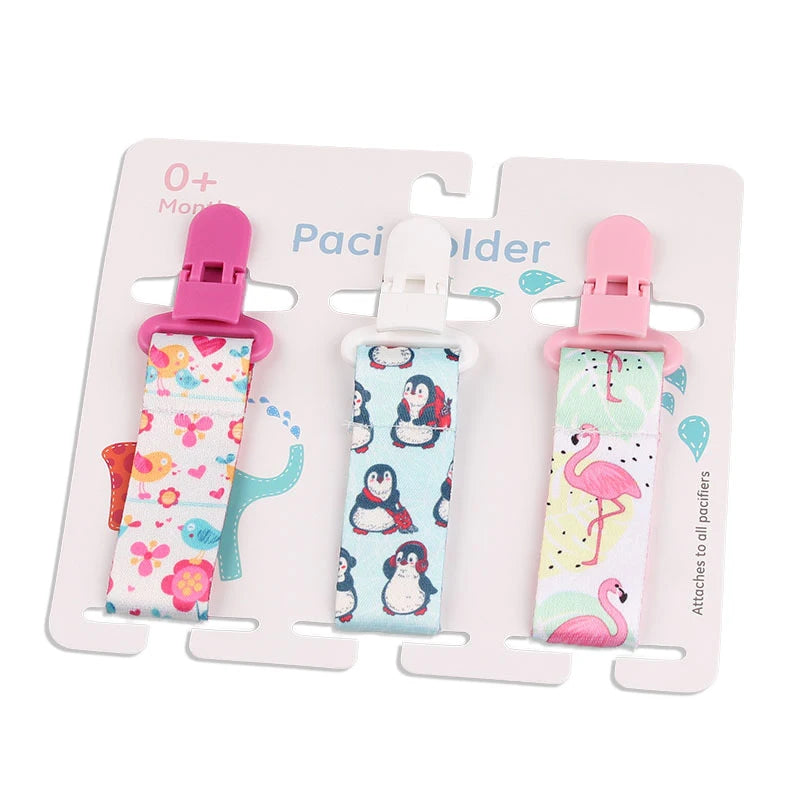 3 Pcs/Set Baby Pacifier Clips Pacifier Chain Dummy Clip Nipple Holder for Nipples Children Pacifier Clip Soother Holder Attache