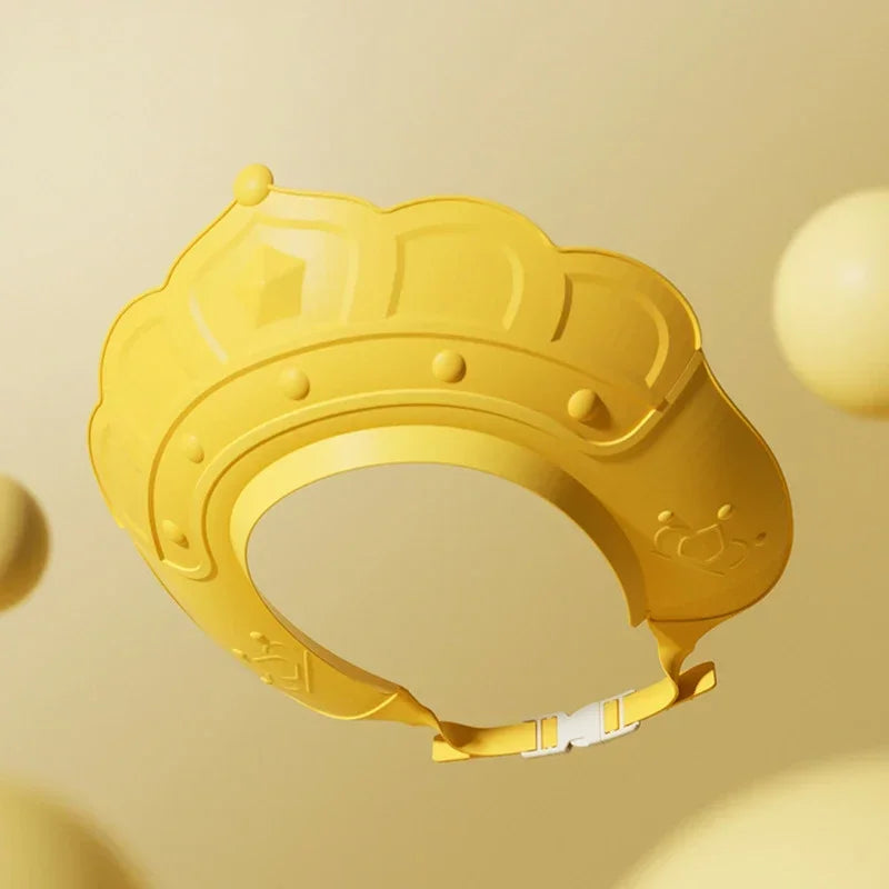 Silicone Shampoo Cap for Newborns and Kids, Adjustable and Resizable Shower Hat with Ear Protection and Visor for Safe Bathing