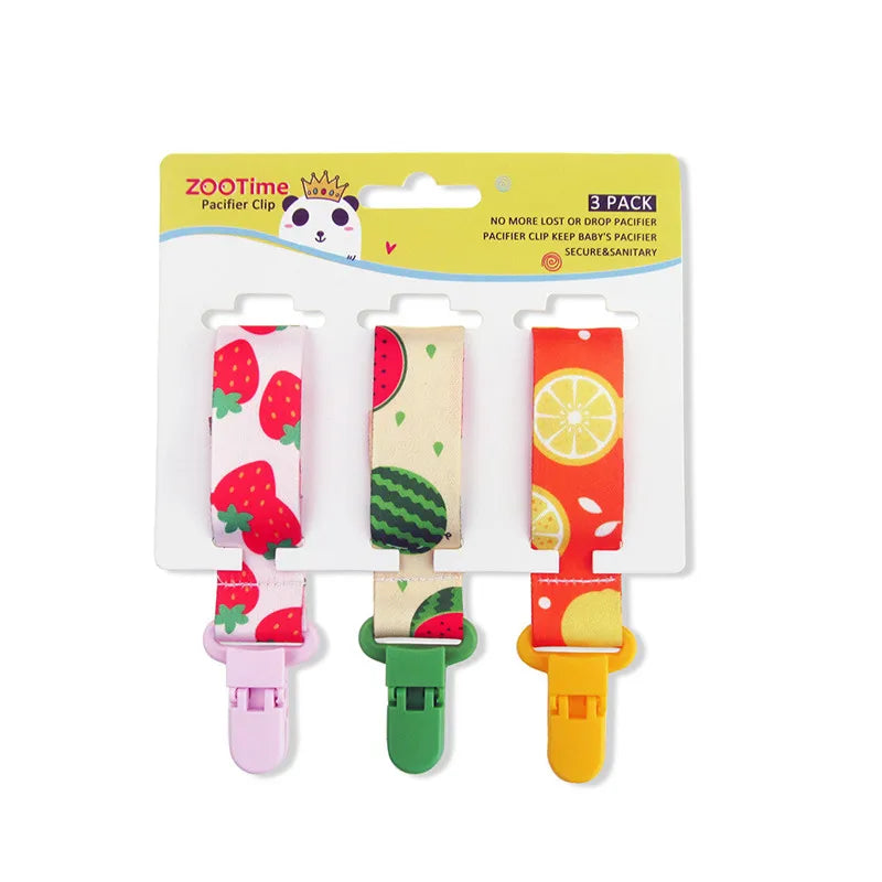 3 Pcs/Set Baby Pacifier Clips Pacifier Chain Dummy Clip Nipple Holder for Nipples Children Pacifier Clip Soother Holder Attache