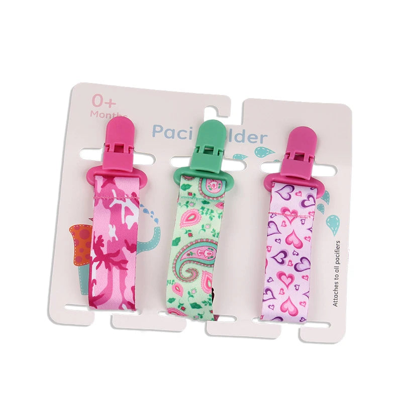 3 Pcs/Set Baby Pacifier Clips Pacifier Chain Dummy Clip Nipple Holder for Nipples Children Pacifier Clip Soother Holder Attache