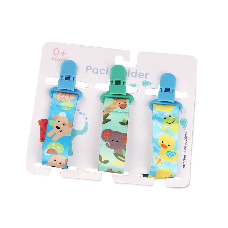 3 Pcs/Set Baby Pacifier Clips Pacifier Chain Dummy Clip Nipple Holder for Nipples Children Pacifier Clip Soother Holder Attache