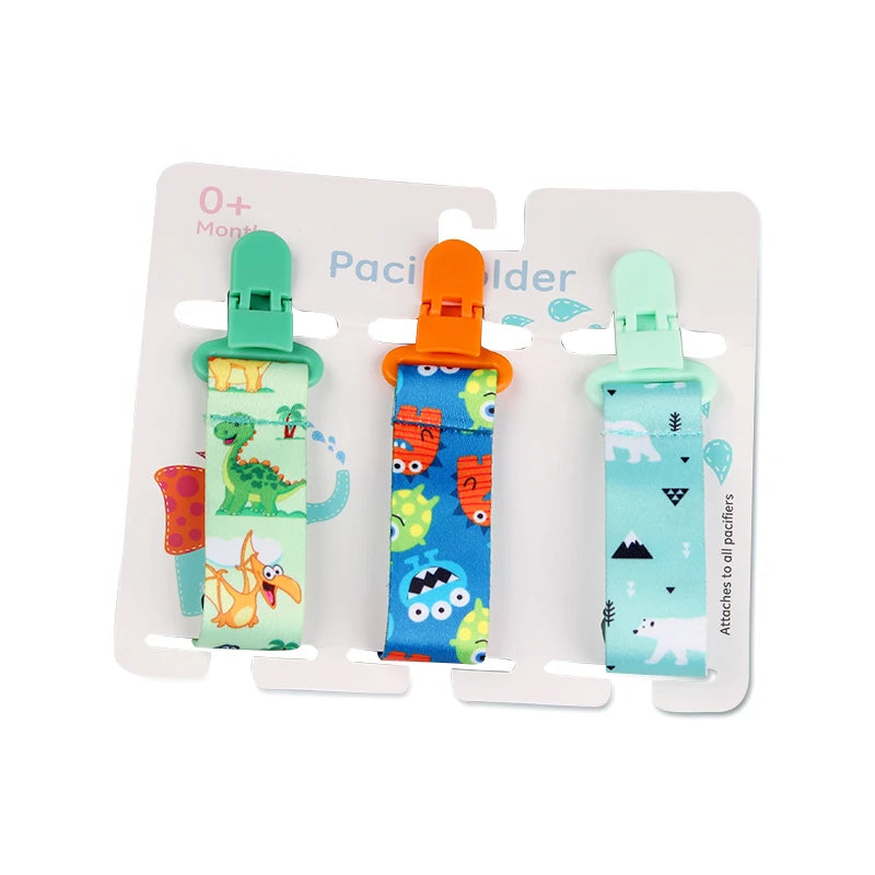 3 Pcs/Set Baby Pacifier Clips Pacifier Chain Dummy Clip Nipple Holder for Nipples Children Pacifier Clip Soother Holder Attache