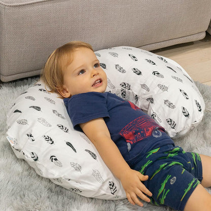 ALVABABY Nursing Pillow Cover Slipcover,Soft and Comfortable,Feathers Design,Maternity Breastfeeding Newborn Infant Feeding Cushion Cover ZT01