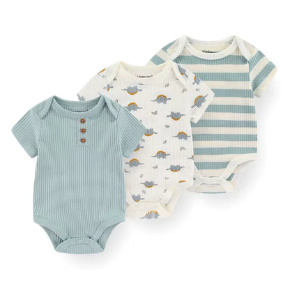 3Pcs/Set Newborn Baby Onesie Baby Romper Clothes Baby Summer Clothes