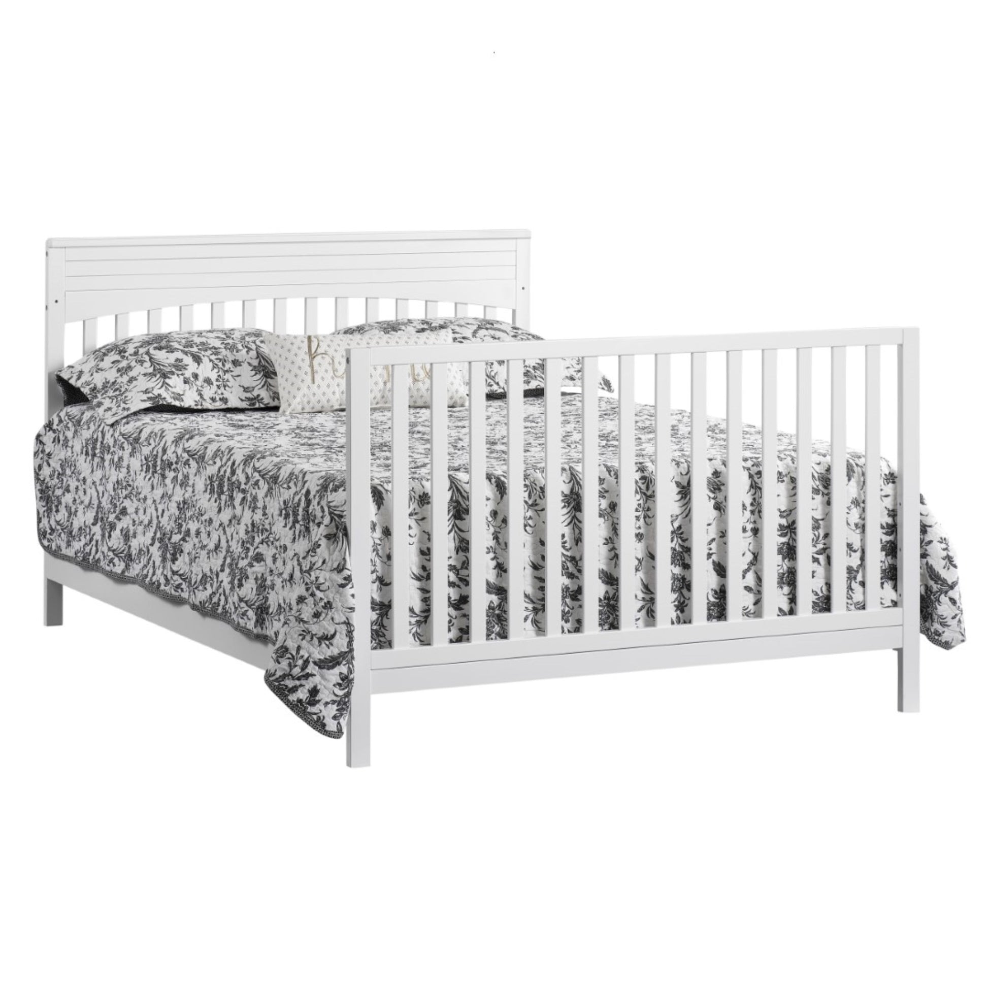 Harper 4-In-1 Convertible Crib, Snow White, GREENGUARD Gold Certified, Wooden Crib