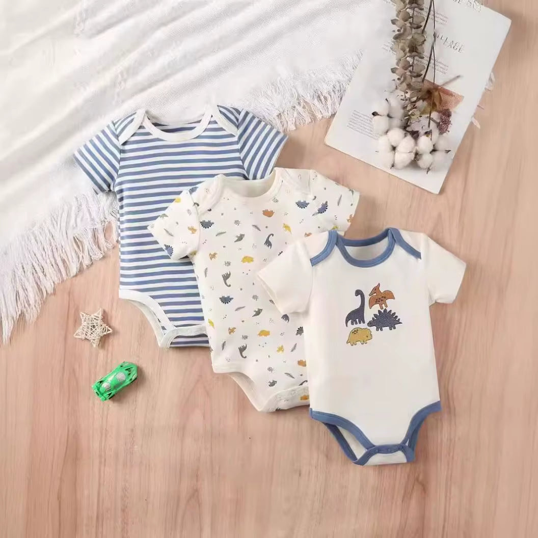 Ultra-Soft 100% Cotton Baby in 12 Vibrant Colors: Perfect for Playtime & Sleep Infant Rompers