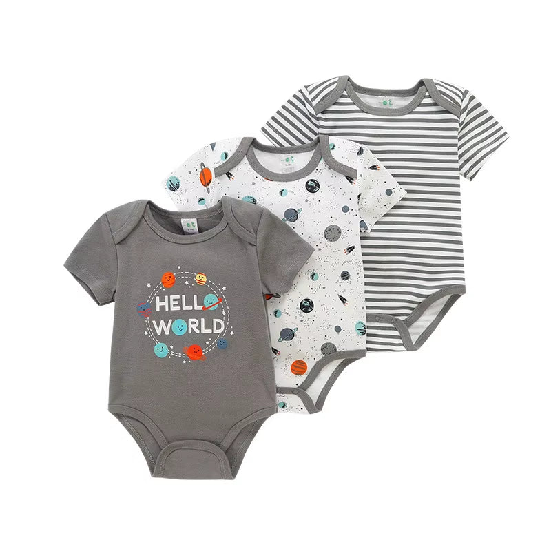 Ultra-Soft 100% Cotton Baby in 12 Vibrant Colors: Perfect for Playtime & Sleep Infant Rompers