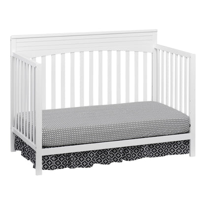 Harper 4-In-1 Convertible Crib, Snow White, GREENGUARD Gold Certified, Wooden Crib