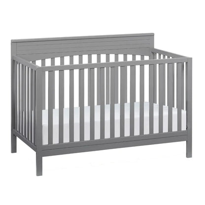 4-In-1 Convertible Crib, Dove Gray, GREENGUARD Gold Certified, Wooden Crib