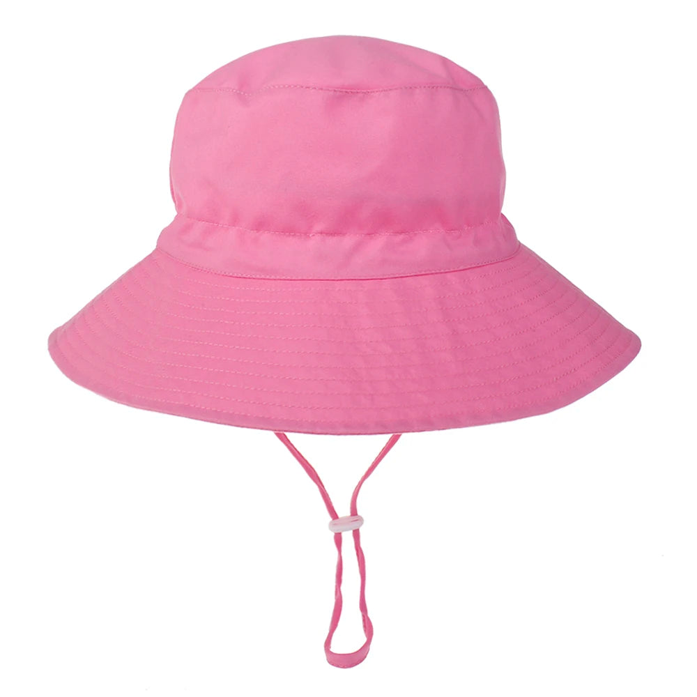 Summer Baby Sun Cap Baby Sun Hat for Girls and Boys Outdoor Neck Ear Cover anti UV Kids Beach Caps Bucket Cap 0-8 Years