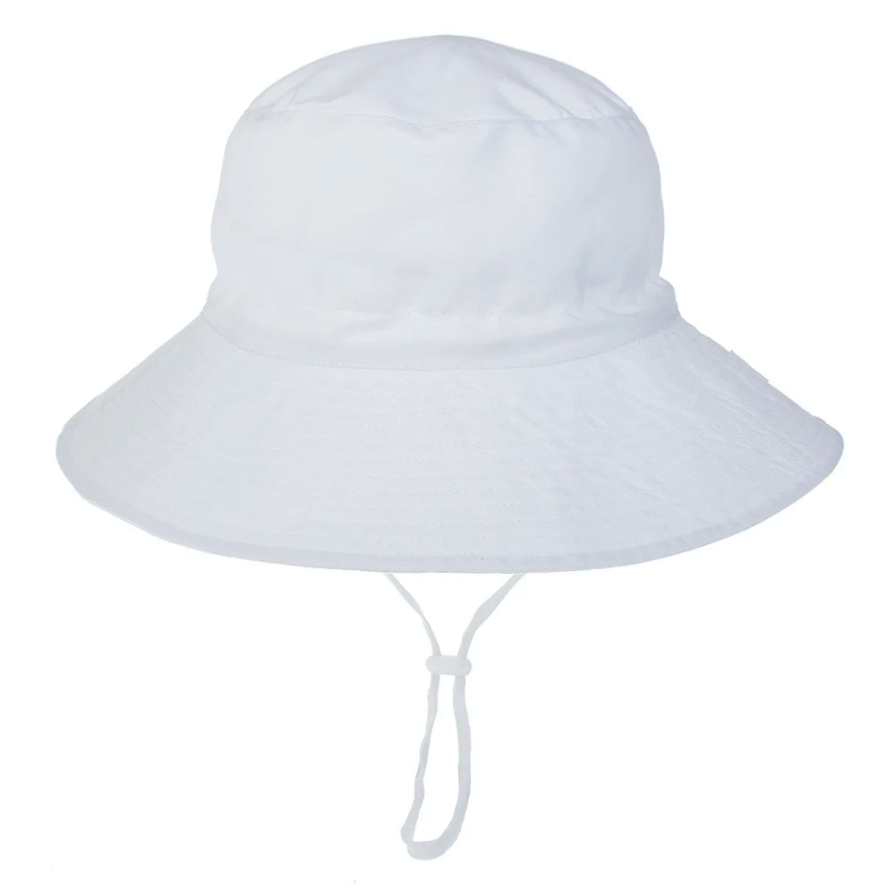 Summer Baby Sun Cap Baby Sun Hat for Girls and Boys Outdoor Neck Ear Cover anti UV Kids Beach Caps Bucket Cap 0-8 Years