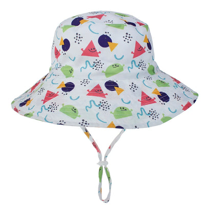Summer Baby Sun Cap Baby Sun Hat for Girls and Boys Outdoor Neck Ear Cover anti UV Kids Beach Caps Bucket Cap 0-8 Years