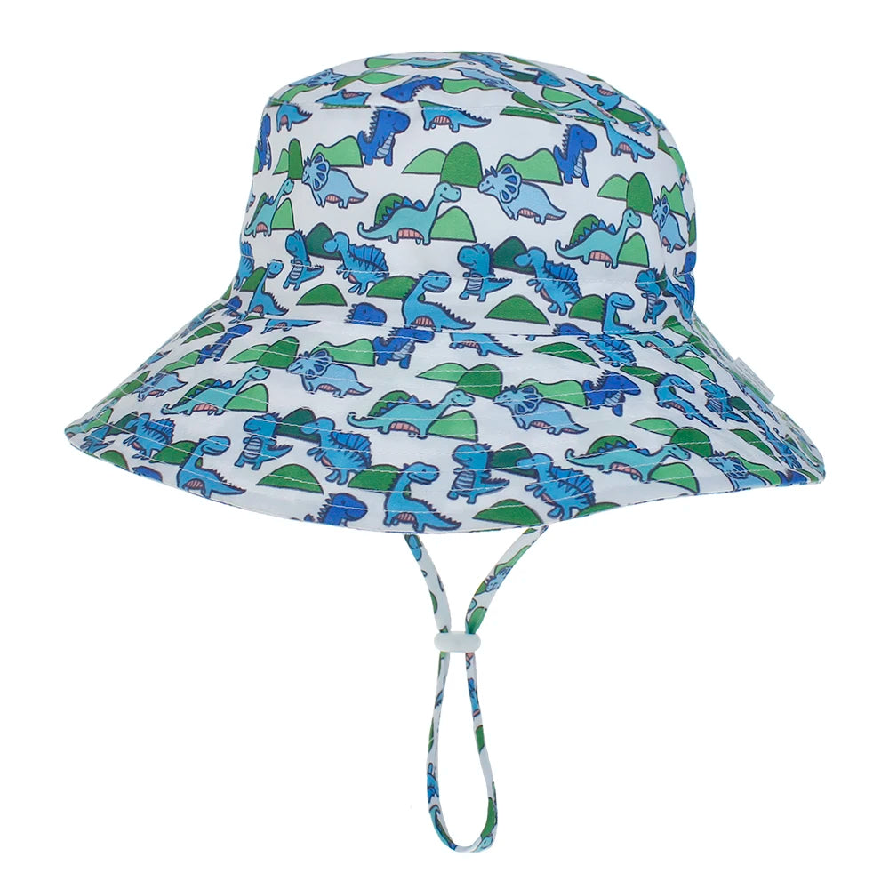 Summer Baby Sun Cap Baby Sun Hat for Girls and Boys Outdoor Neck Ear Cover anti UV Kids Beach Caps Bucket Cap 0-8 Years