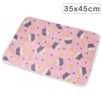 35X45Cm Baby Reusable Mattress Waterproof Diapering Changing Pads Cotton Washable Newborn Mattress Baby Changing Mat