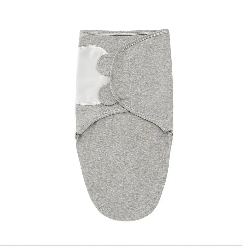 Muslin Newborn Sleeping Bag Hat Set Cotton Baby Swaddle Blanket Wrap Adjustable New Born Sleep Sack Infant Sleepwear 0-6M