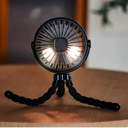 Fan for Cart Stroller Fans Portable Outdoor Fan Clip on for Baby 600Mah USB Rechargeable Handheld Electric Fan for Home 3 Speeds