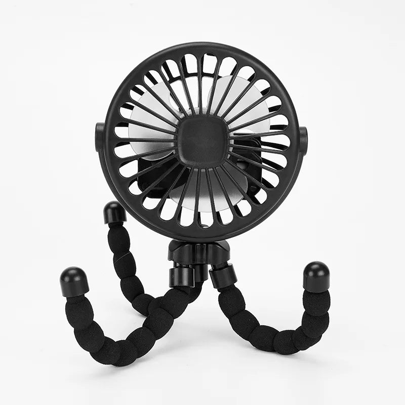 Fan for Cart Stroller Fans Portable Outdoor Fan Clip on for Baby 600Mah USB Rechargeable Handheld Electric Fan for Home 3 Speeds