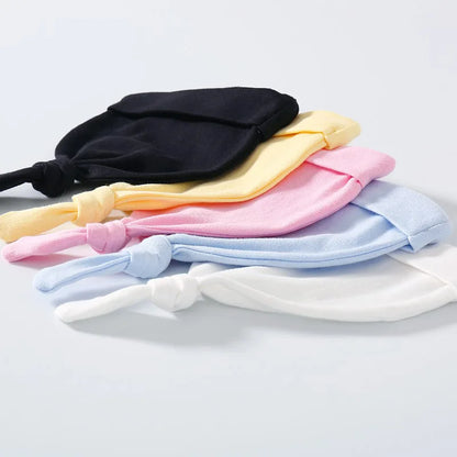 Baby Set Newborn Baby Boy Girl Clothing 100% Cotton Long Sleeved Solid Color Rompers Hat Bib Suit 0-3 Months Infant Products