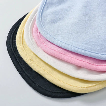 Baby Set Newborn Baby Boy Girl Clothing 100% Cotton Long Sleeved Solid Color Rompers Hat Bib Suit 0-3 Months Infant Products