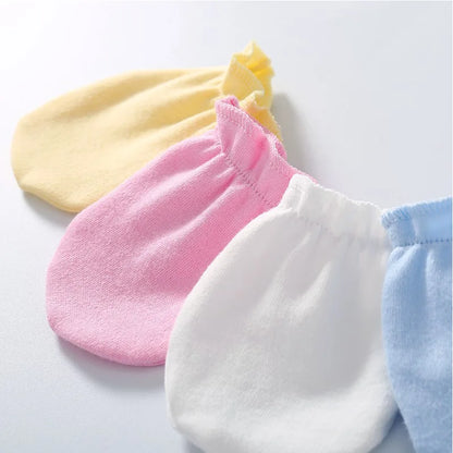 Baby Set Newborn Baby Boy Girl Clothing 100% Cotton Long Sleeved Solid Color Rompers Hat Bib Suit 0-3 Months Infant Products