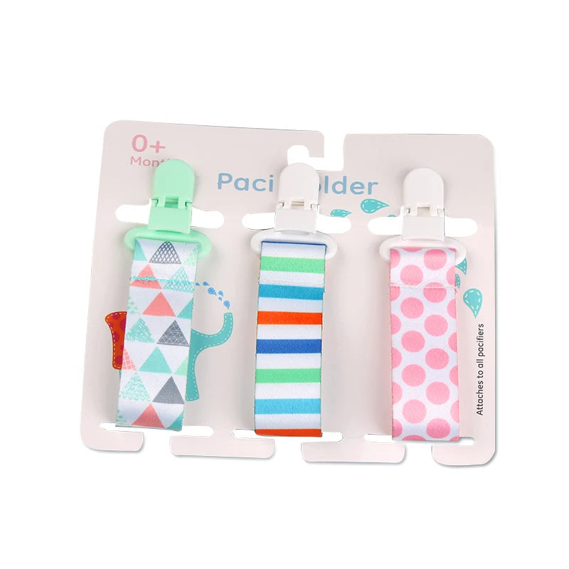 3 Pcs/Set Baby Pacifier Clips Pacifier Chain Dummy Clip Nipple Holder for Nipples Children Pacifier Clip Soother Holder Attache