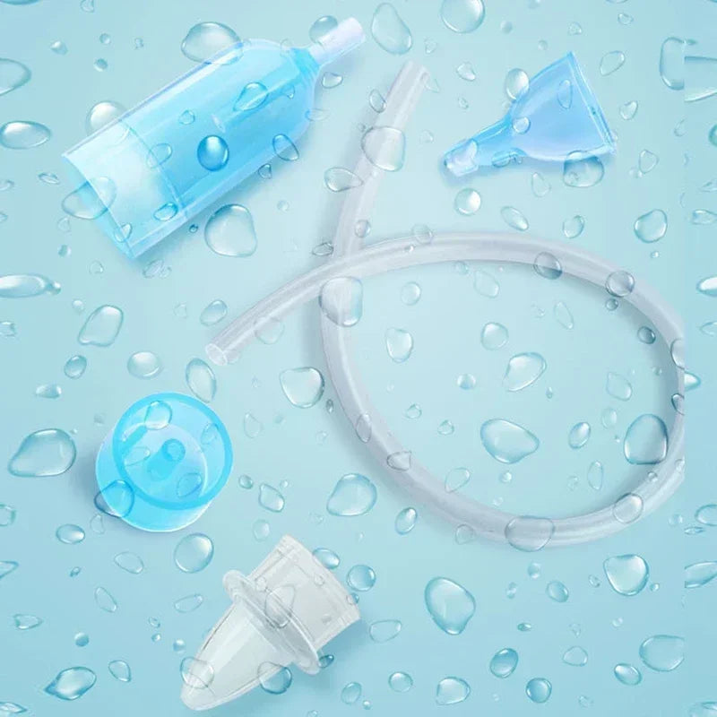Nasal Aspirator Soft Tip Safe Sucker Newborn Baby Vacuum Suction Sick Toddlers Practical Infant Absorption Nose Cleaner Snot