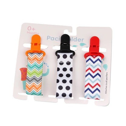 3 Pcs/Set Baby Pacifier Clips Pacifier Chain Dummy Clip Nipple Holder for Nipples Children Pacifier Clip Soother Holder Attache
