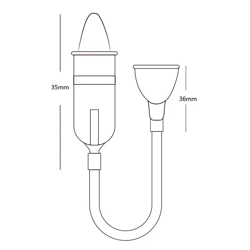 Nasal Aspirator Soft Tip Safe Sucker Newborn Baby Vacuum Suction Sick Toddlers Practical Infant Absorption Nose Cleaner Snot