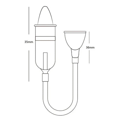 Nasal Aspirator Soft Tip Safe Sucker Newborn Baby Vacuum Suction Sick Toddlers Practical Infant Absorption Nose Cleaner Snot