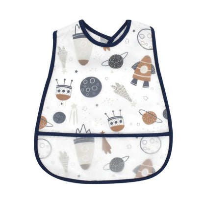 2023New Cartoon Pattern EVA Waterproof Pocket Lunch Feeding Bibs Adjustable Baby Bibs Cute Children Baby Apron Kids Burp Cloths