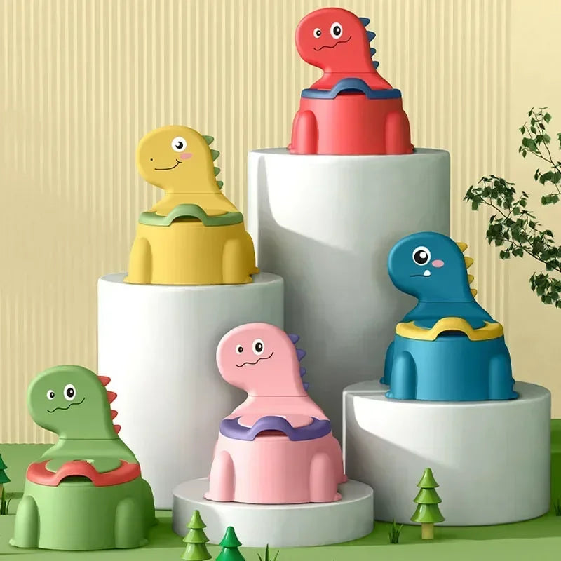 Baby Potty Cartoon Dinosaur Boy Girl Beginner Potty Baby Toddler Thickening Urinal Splash Proof Children Urinal Toilet Supplies