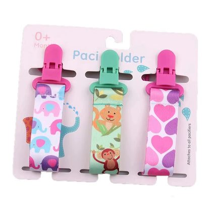 3 Pcs/Set Baby Pacifier Clips Pacifier Chain Dummy Clip Nipple Holder for Nipples Children Pacifier Clip Soother Holder Attache