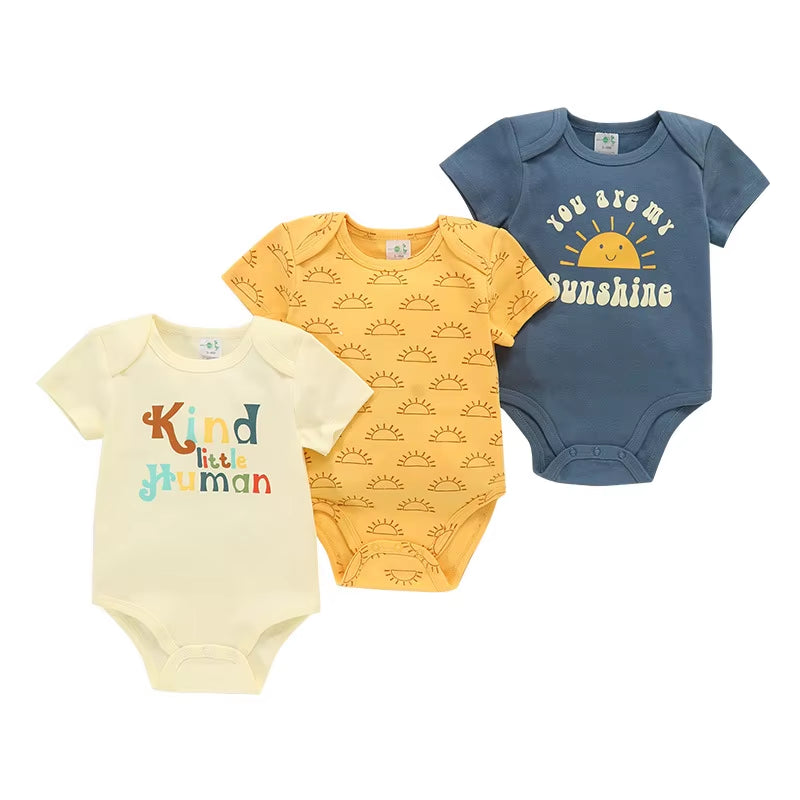 Ultra-Soft 100% Cotton Baby in 12 Vibrant Colors: Perfect for Playtime & Sleep Infant Rompers