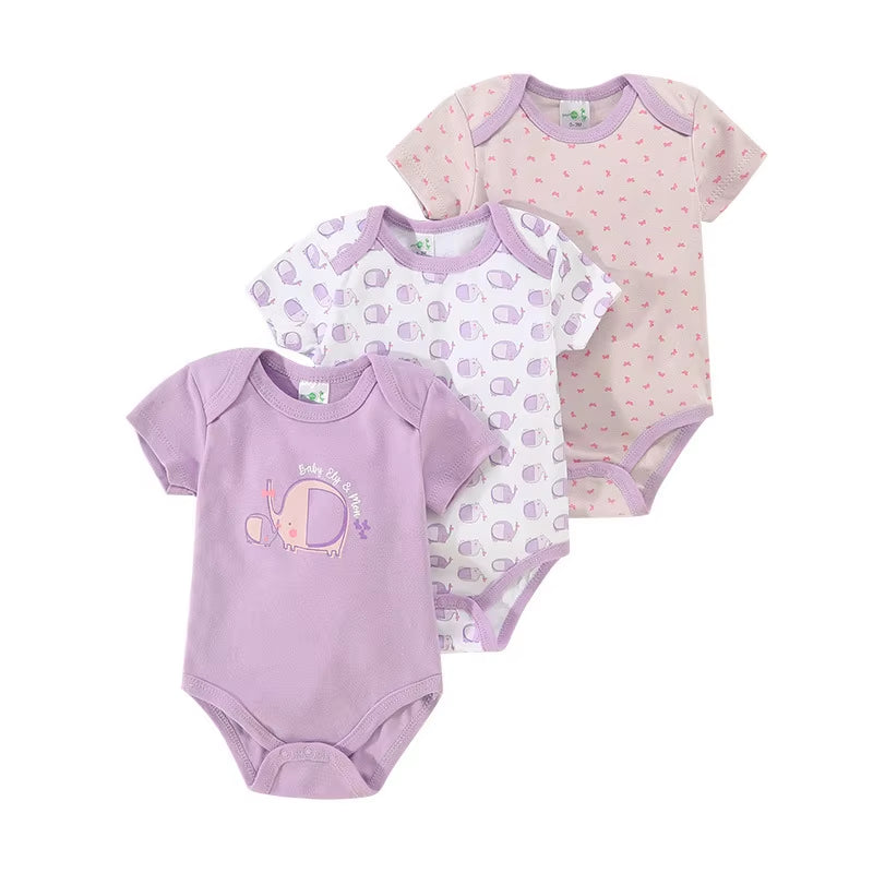 Ultra-Soft 100% Cotton Baby in 12 Vibrant Colors: Perfect for Playtime & Sleep Infant Rompers