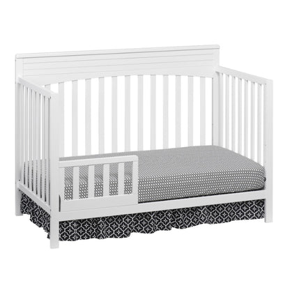 Harper 4-In-1 Convertible Crib, Snow White, GREENGUARD Gold Certified, Wooden Crib