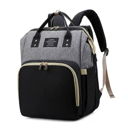 Mommy Bag Lightweight Portable Folding Crib Bed Large-Capacity Travel Maternity Bags Baby Backpack Female Mommy Outting Bag Gift